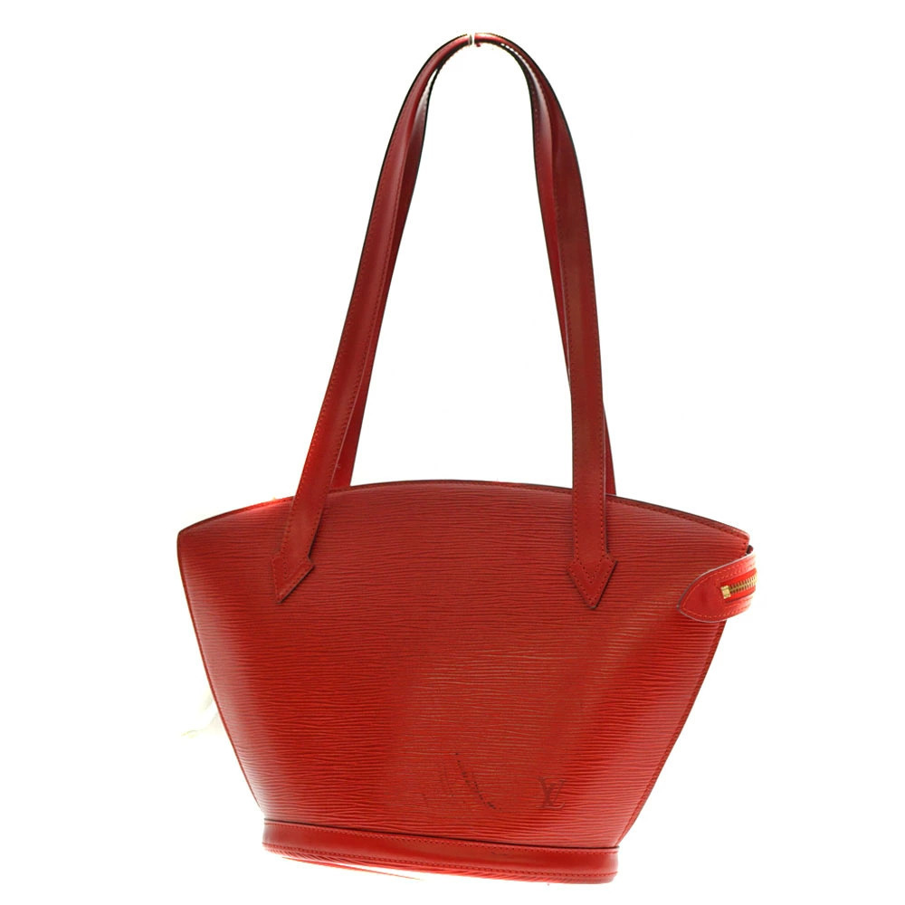 LOUIS VUITTON Saint Jacques Epi Leather Red Tote Bag Shoulder Handbag